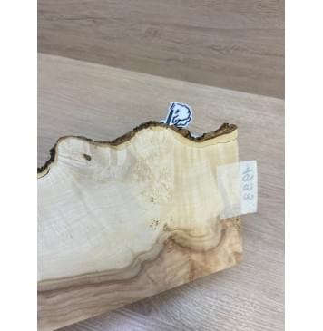 Клён Американский Каповый заготовка накладки на головку грифа Смешанный АА Кап А 5.5х115-100х225 мм-1