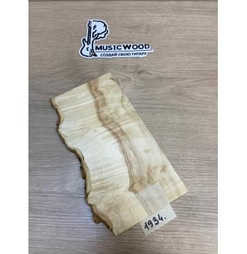 Клён Американский Каповый заготовка накладки на головку грифа Смешанный ААА Кап АА 3.5х110-100х225 мм-0