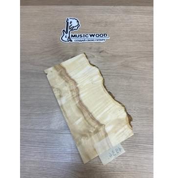 Клён Американский Каповый заготовка накладки на головку грифа Смешанный ААА Кап АА 3.5х110-100х225 мм-3