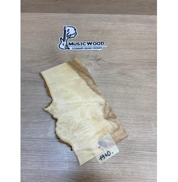 Клён Американский Каповый заготовка накладки на головку грифа Смешанный АА Кап А 4х110-100х225 мм-0