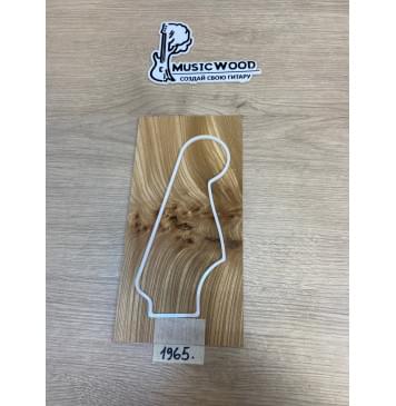 Карагач Кап заготовка накладки на головку грифа Смешанный ААА Кап АА 4х120х235 мм-2