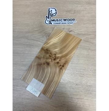 Карагач Кап заготовка накладки на головку грифа Смешанный ААА Кап АА 4х120х235 мм-3