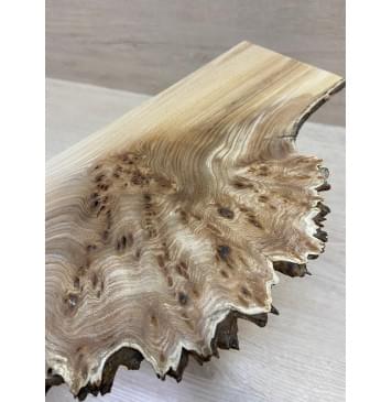 Карагач Кап заготовка накладки на головку грифа Смешанный ААА Кап ААА 4х145-95х255 мм-2