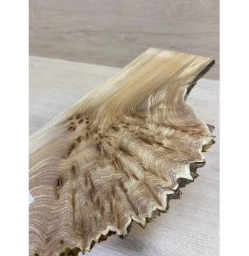 Карагач Кап заготовка накладки на головку грифа Смешанный ААА Кап ААА 5х145-110х255 мм-2