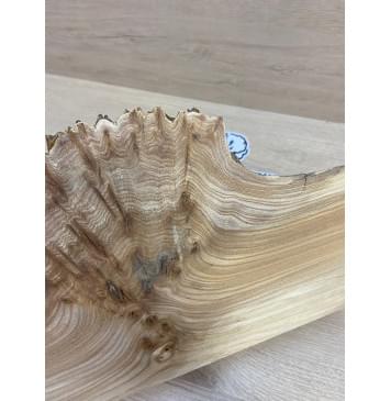 Карагач Кап заготовка накладки на головку грифа Смешанный ААА Кап ААА 5х145-110х255 мм-4