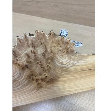 Карагач Кап заготовка накладки на головку грифа Смешанный ААА Кап ААА 4.5х145-85х255 мм-4