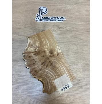 Карагач Кап заготовка накладки на головку грифа Смешанный ААА Кап ААА 4.5х130-95х220-215 мм-1