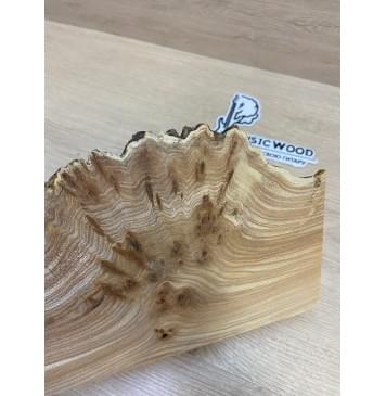 Карагач Кап заготовка накладки на головку грифа Смешанный ААА Кап ААА 4.5х130-95х220-215 мм-4