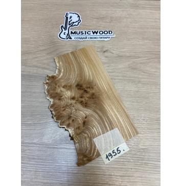 Карагач Кап заготовка накладки на головку грифа Смешанный АА Кап АА 4х125-90х210 мм-0