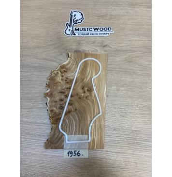 Карагач Кап заготовка накладки на головку грифа Смешанный АА Кап АА 4х130-95х210 мм-2