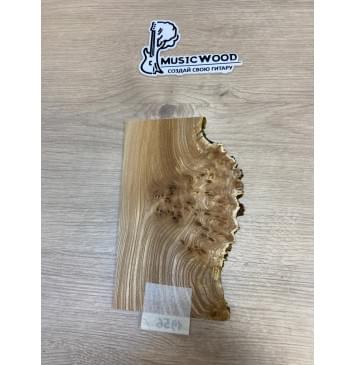 Карагач Кап заготовка накладки на головку грифа Смешанный АА Кап АА 4х130-95х210 мм-4