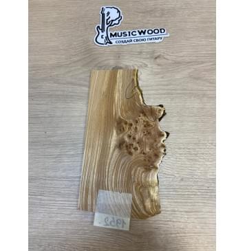 Карагач Кап заготовка накладки на головку грифа Смешанный АА Кап АА 4.5х110-80х220 мм-4