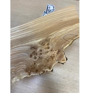 Карагач Кап заготовка накладки на головку грифа Смешанный АА Кап АА 4.5х110-80х220 мм-6