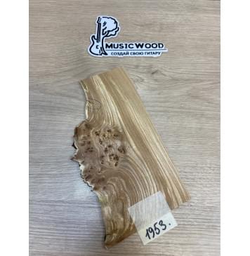 Карагач Кап заготовка накладки на головку грифа Смешанный АА Кап АА 4х108-77х220 мм-1