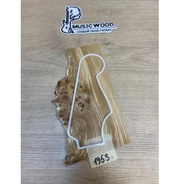 Карагач Кап заготовка накладки на головку грифа Смешанный АА Кап АА 4х108-77х220 мм-0