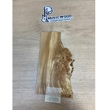 Карагач Кап заготовка накладки на головку грифа Смешанный АА Кап АА 4х108-77х220 мм-4