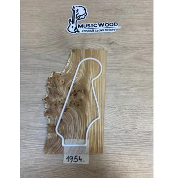 Карагач Кап заготовка накладки на головку грифа Смешанный АА Кап АА 4х120-80х220 мм-1