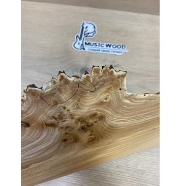 Карагач Кап заготовка накладки на головку грифа Смешанный АА Кап АА 4х120-80х220 мм-2