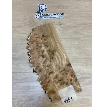 Карагач Кап заготовка накладки на головку грифа Смешанный АА Кап ААА 4х122-90х280 мм-1