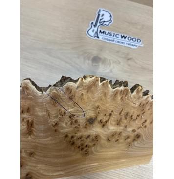 Карагач Кап заготовка накладки на головку грифа Смешанный АА Кап ААА 4х122-90х280 мм-2