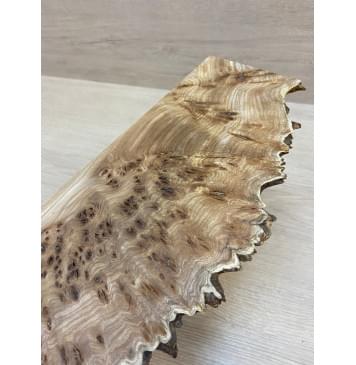 Карагач Кап заготовка накладки на головку грифа Смешанный ААА Кап ААА 4х125-95х280 мм-2