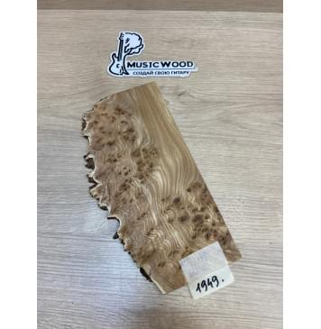 Карагач Кап заготовка накладки на головку грифа Смешанный АА Кап ААА 4х120-90х260 мм-0