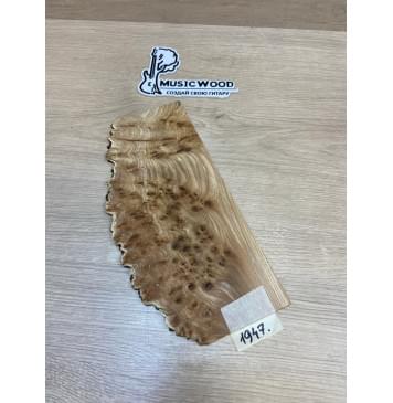 Карагач Кап заготовка накладки на головку грифа Смешанный ААА Кап ААА 4х125х280 мм-0