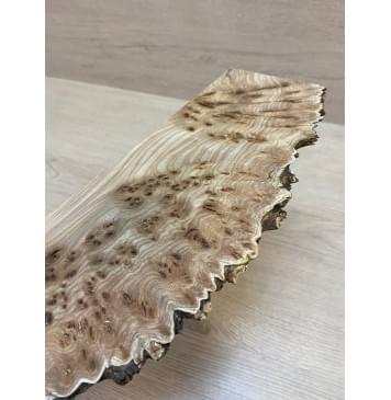 Карагач Кап заготовка накладки на головку грифа Смешанный ААА Кап ААА 4х125х280 мм-2