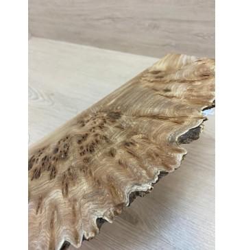 Карагач Кап заготовка накладки на головку грифа Смешанный ААА Кап ААА 4х130х280 мм-3