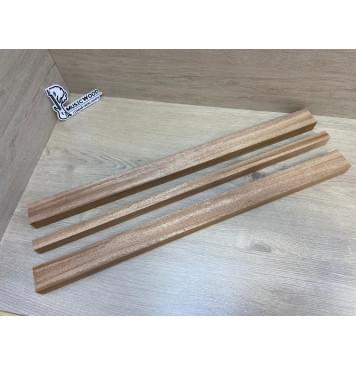 Махагон Кая заготовка грифа электрогитары Радиал ААА 30х(48-20-48)х700 мм из 3х частей-0