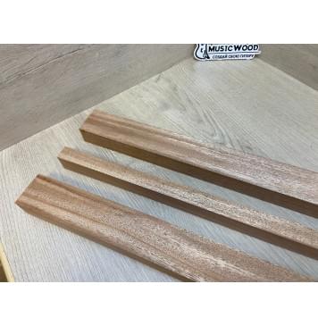 Махагон Кая заготовка грифа электрогитары Радиал ААА 30х(48-20-48)х700 мм из 3х частей-4