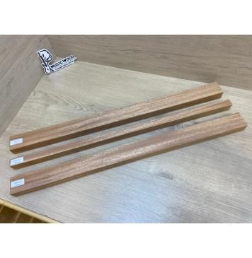 Махагон Кая заготовка грифа электрогитары Радиал ААА 30х(48-20-48)х700 мм из 3х частей-9