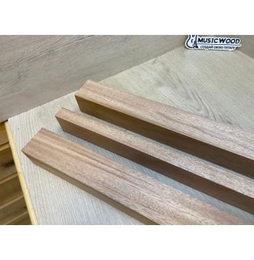 Махагон Кая заготовка грифа электрогитары Радиал ААА 49х(49-20-49)х730 мм из 3х частей-3