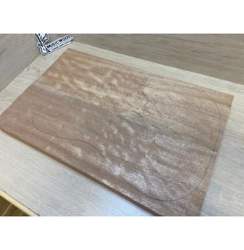 Окуме (Габон) заготовка корпуса Радиал АА 45х177х555 мм, 2шт, 474 кг/м3-1