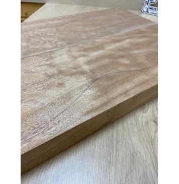 Окуме (Габон) заготовка корпуса Радиал АА 45х177х555 мм, 2шт, 474 кг/м3-4