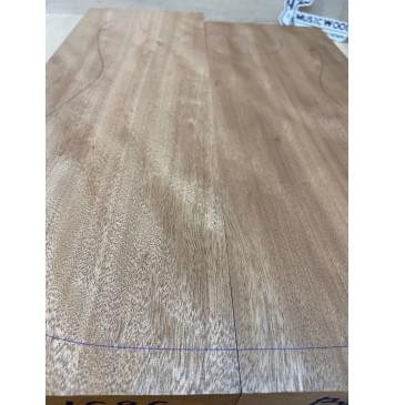 Окуме (Габон) заготовка корпуса Радиал ААА 45.5х173х510-470 мм, 2шт, 443 кг/м3-3