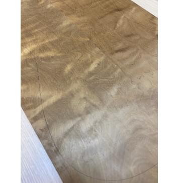 Берёза Пламенная Печеная 180гр заготовка на топ Тангент ААА Волна А 8х177х495 мм - 2 шт.(книжкой)-6