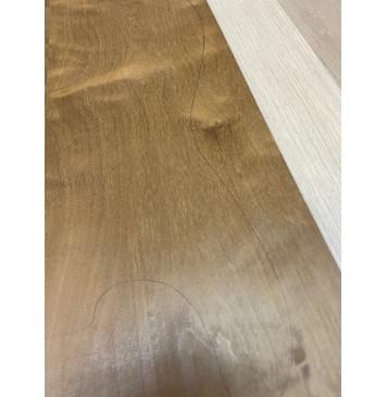 Берёза Печеная 180гр заготовка на топ Тангент А 9х180х485 мм - 2 шт.(книжкой)-8