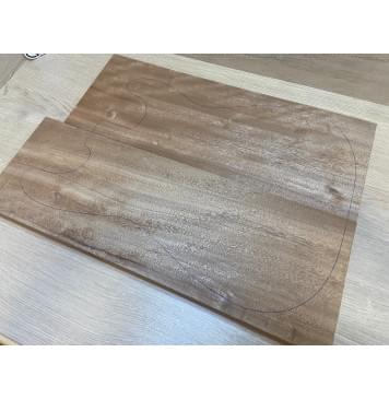 Окуме (Габон) заготовка корпуса Радиал А 45.5х173х500-465 мм, 2шт, 431 кг/м3-2