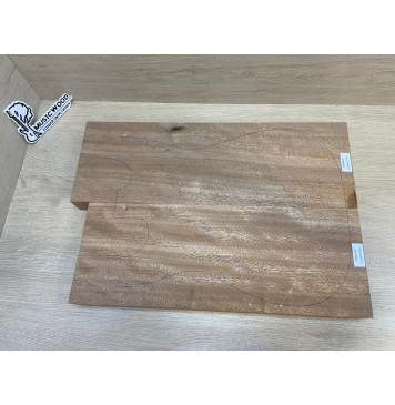 Окуме (Габон) заготовка корпуса Радиал А 45.5х173х500-465 мм, 2шт, 431 кг/м3-9