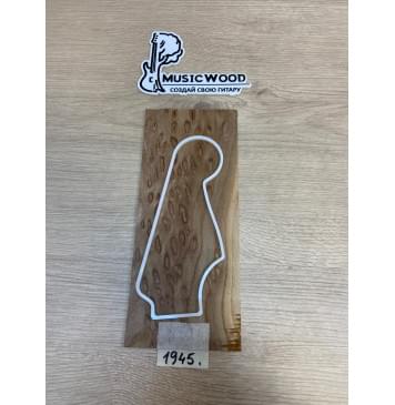 Карагач "Птичий Глаз" заготовка накладки на головку грифа Смешанный ААА Кап ААА 4х108х250 мм-2