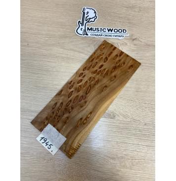 Карагач "Птичий Глаз" заготовка накладки на головку грифа Смешанный ААА Кап ААА 4х108х250 мм-0