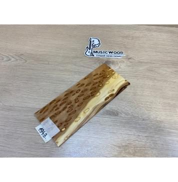 Карагач "Птичий Глаз" заготовка накладки на головку грифа Смешанный ААА Кап ААА 4х107х250 мм-0