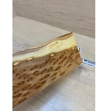 Карагач "Птичий Глаз" заготовка накладки на головку грифа Смешанный ААА Кап ААА 4х107х250 мм-4