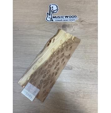 Карагач "Птичий Глаз" заготовка накладки на головку грифа Смешанный ААА Кап ААА 3х107-80х250 мм-4