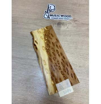 Карагач "Птичий Глаз" заготовка накладки на головку грифа Смешанный ААА Кап ААА 3х107-80х250 мм-5