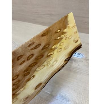 Карагач "Птичий Глаз" заготовка накладки на головку грифа Смешанный ААА Кап ААА 3х107-80х250 мм-3