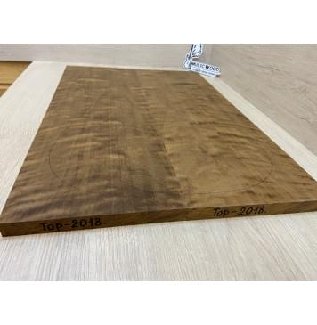 Берёза Пламенная Печеная 180гр заготовка на топ Смешанный АА Волна ААА 18х190х555 мм - 2 шт.(книжкой)-4