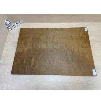 Берёза Пламенная Печеная 180гр заготовка на топ Смешанный АА Волна ААА 18х190х555 мм - 2 шт.(книжкой)-9