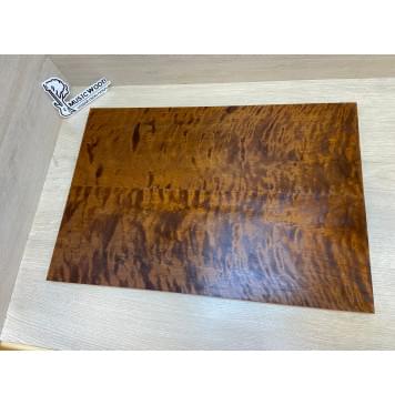 Берёза Пламенная Печеная 180гр заготовка на топ Смешанный АА Волна ААА 18х190х555 мм - 2 шт.(книжкой)-0